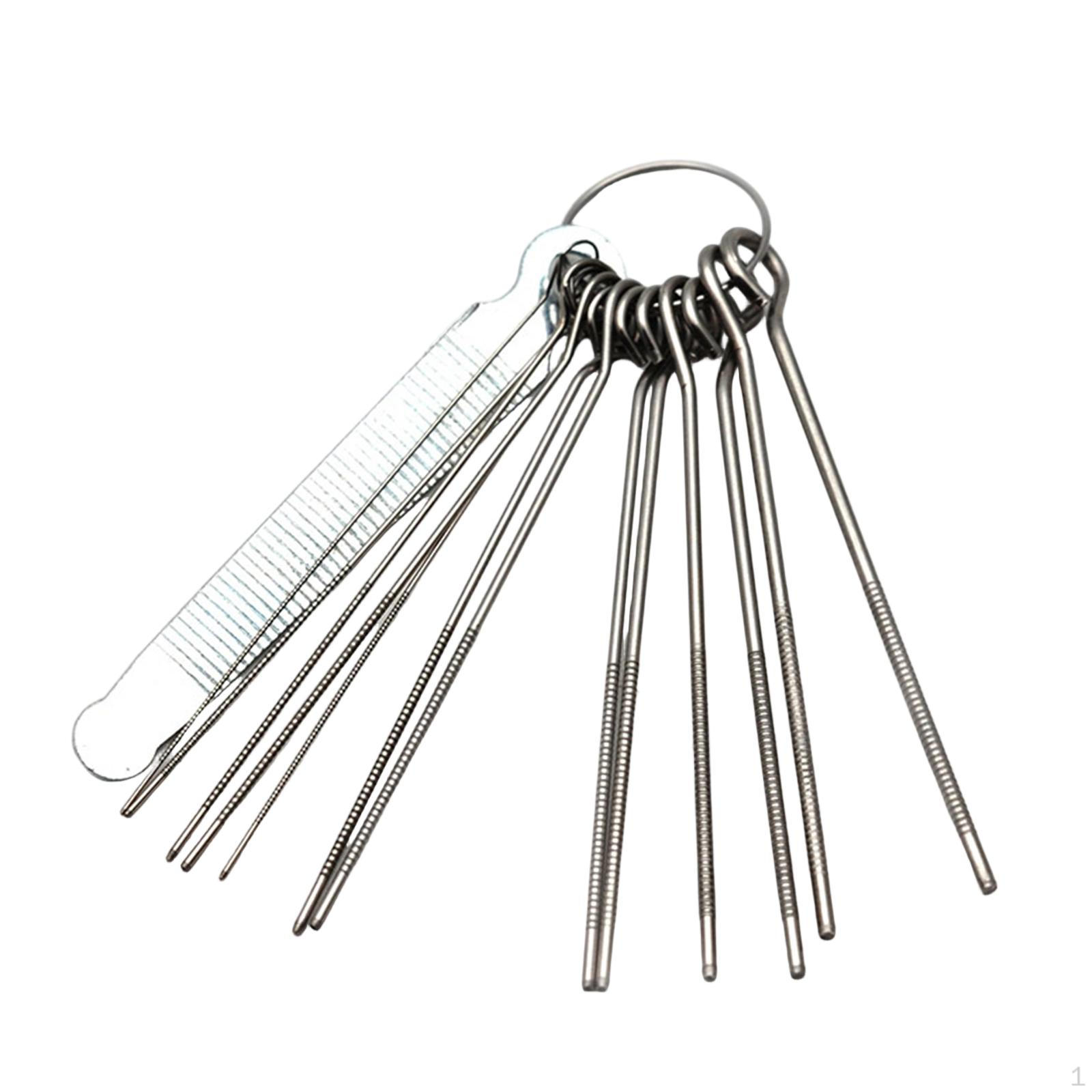 

14x Guitar Bridge Saddle Nut File Set Luthier Repair Tool Metal Professional Musical Instrument