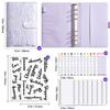 Creative A6 Loose-leaf Notebook with Zipper Bag - Macaron Floral Cash Budget Planner