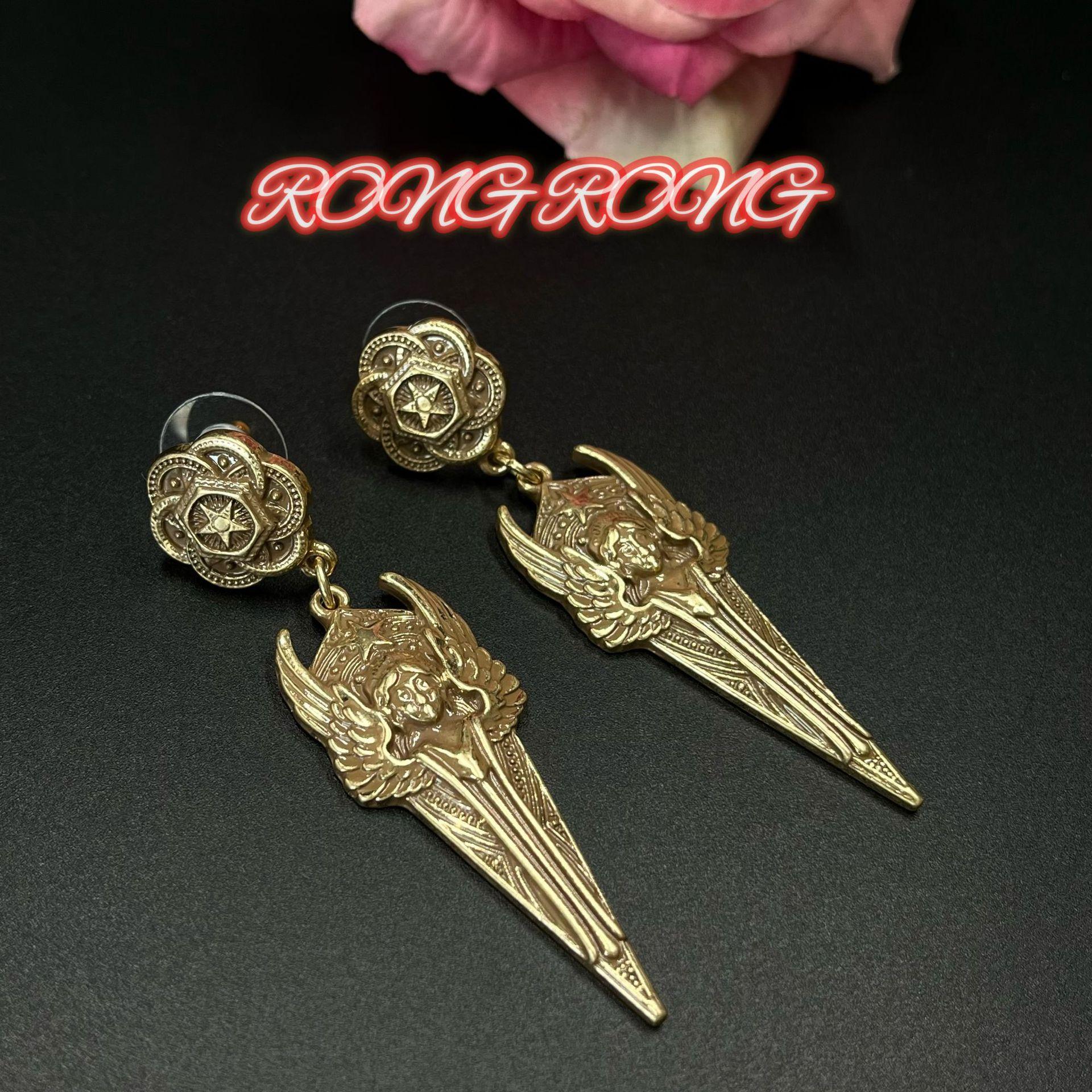 Высококачественные антикварные серьги в дворцовом стиле, винтажные французские, тяжелая промышленность, высококлассная европейская ювелирная коллекция