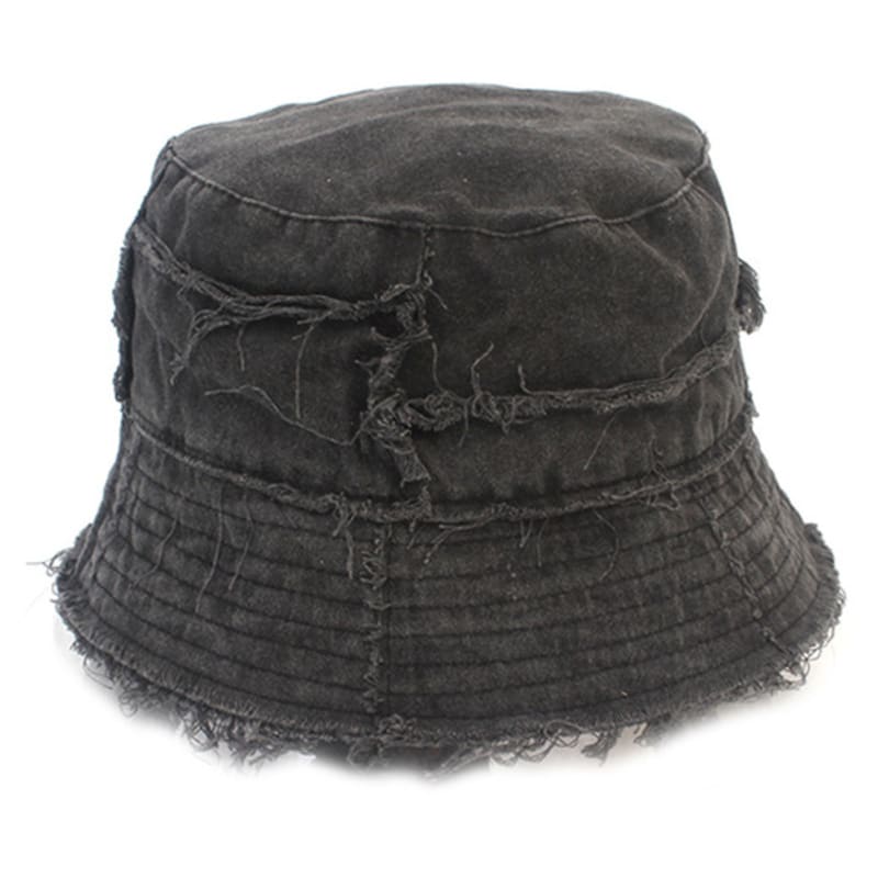 Universal Chemistry Patchwork Vintage Black Bucket Hat
