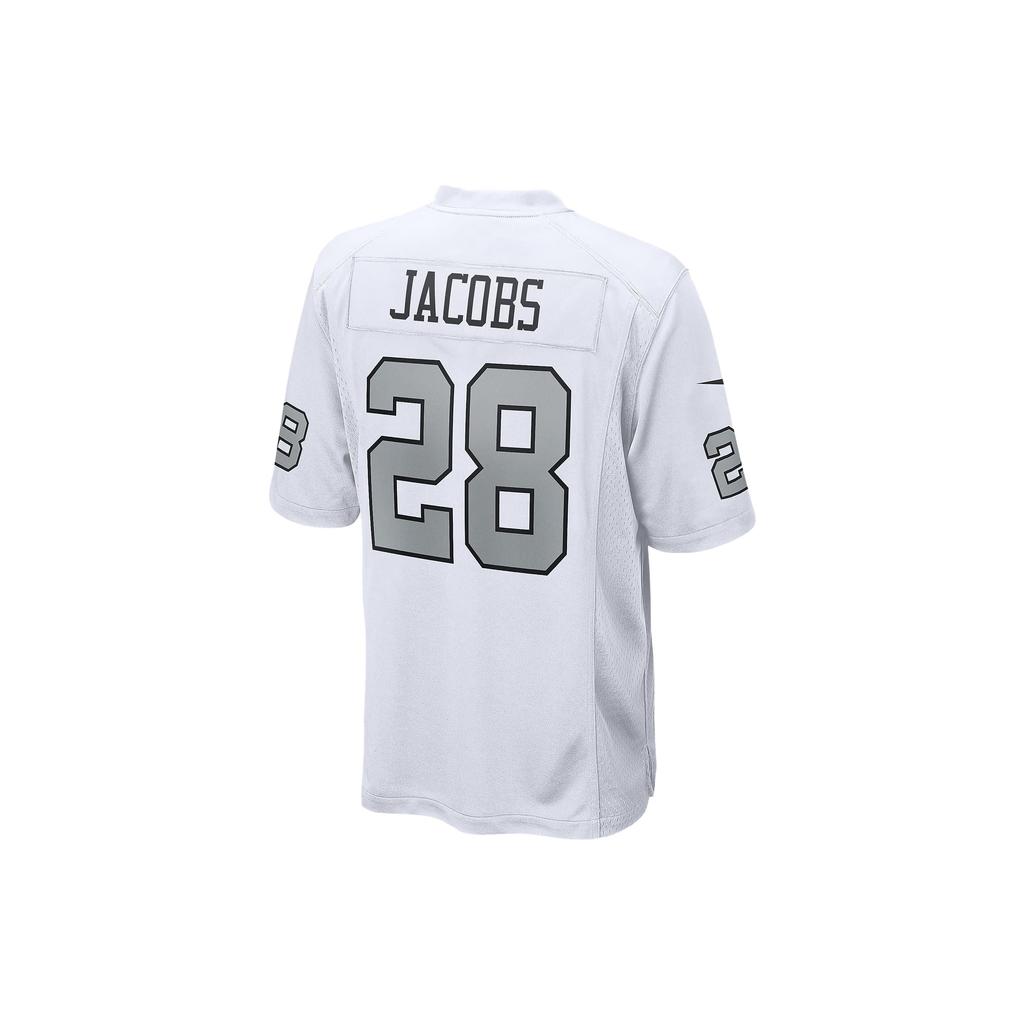 Nike Nfl Las Vegas Raiders (Josh Jacobs) Casual Digital Print Short Sleeve T-Shirt Men T-Shirt White 67NMORGA8DF-2KB