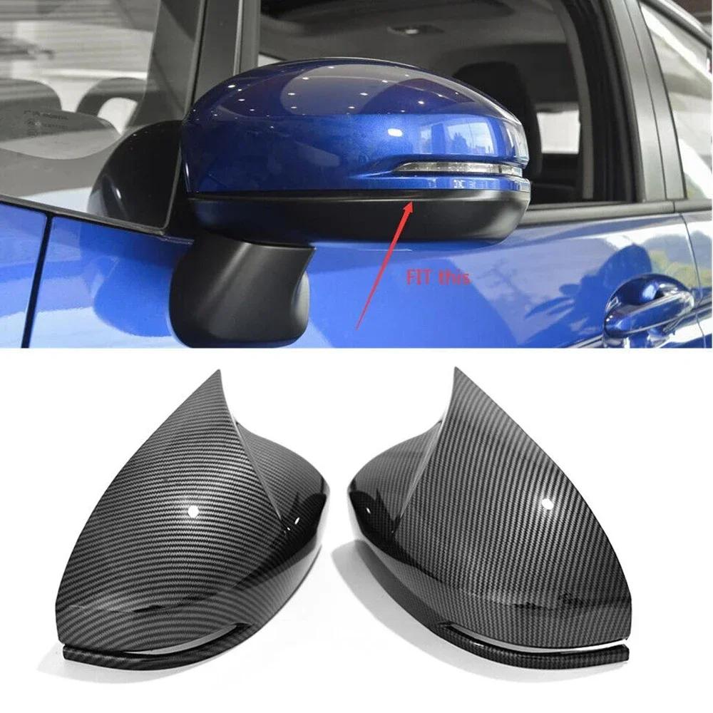 For Honda Fit Jazz Shuttle City 2014-2018 ABS Rearview Side Mirror Cover Wing Cap Exterior Door Housing Trim Adhesive Sticker