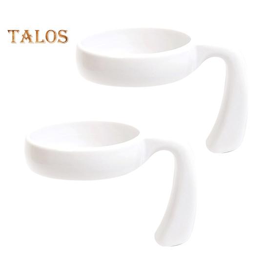 2 Pcs Tumbler Handle Attachment Ergonomic Grip Anti Slip Car Cup Holders BPA Free Travel Mug Handles for 20/32oz Tumbler Cup Accessories