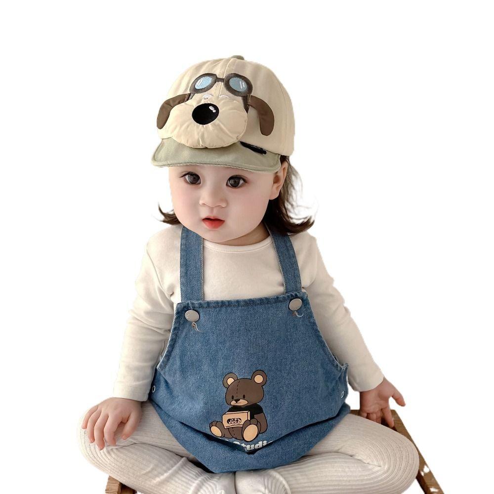 6-24M Cute Cartoon Baby Baseball Hat Breathable Kids Sun Hats Casual Peaked Cap  Boys Girls