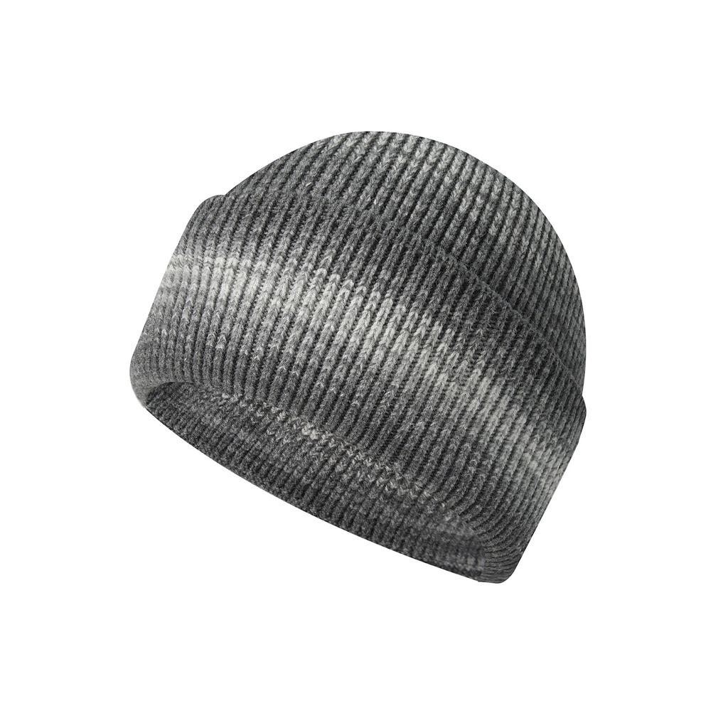 Autumn and Winter Hats Men's Section Dyed Rabbit Velvet Core-spun Yarn Knitted Hats Women's Thickened Warm Double-flanged Wool Hats Pullover Hats