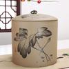 Retro Chinese Ceramic Tea Jar Household Sealed Tea Storage Jar Facial Mask Powder Can Used for Storing Kitchen Spices