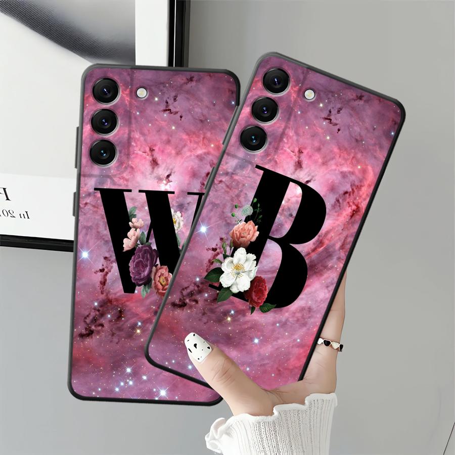 Personalized Letters Case for Samsung Galaxy A23 A73 A51 A55 A37 A06 A25 A16 A57 A15 A53 A17 A05 A52 A36 Phone Cover A12 A70 A13
