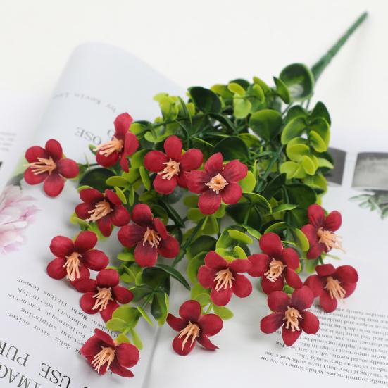 Artificial Flowers Bunch UV Resistant Artificial Plants Outdoor Faux Flowers