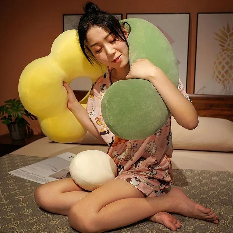 Cute Flower Pillow Girl Sleeping Leg Pillow Bedside Cushion Bedroom Bed Pillow Long Pillow Side Sleeping