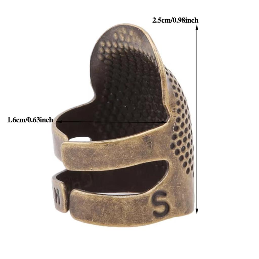 Retro Finger Protector Antique Thimble Ring Handworking Needle Thimble Needles Craft DIY Household Sewing Tools Accessories