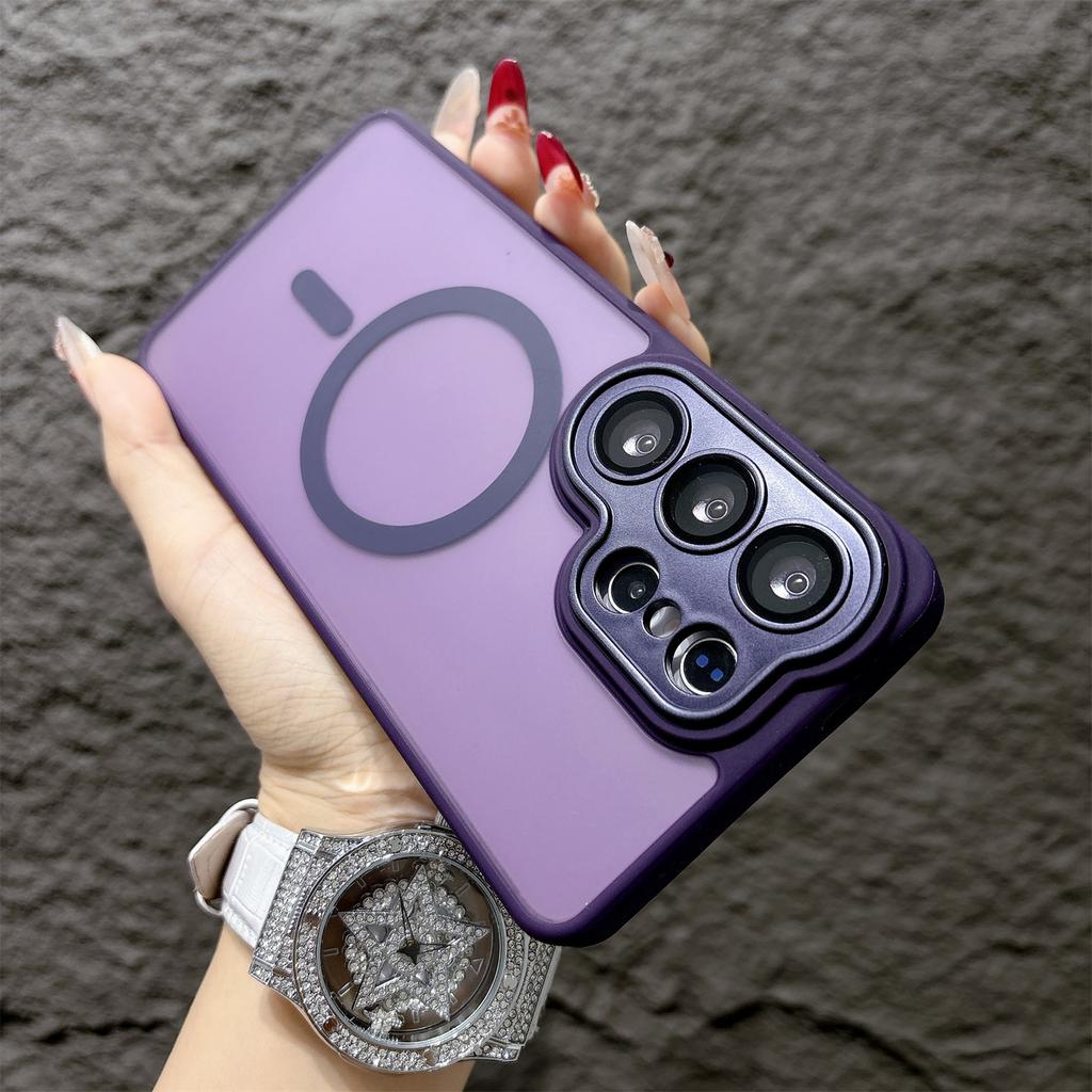 Magnetic Matte Shockproof Case For Samsung Galaxy S26 S25 S24 Ultra S24 S25 S26 Plus FE For Magsafe Wireless Charge Cover