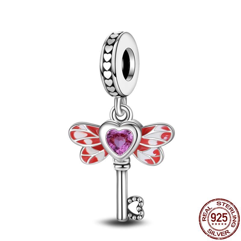 Fit Original 3Mm Bracelet Copper Love Lock Safety Buckle Charms Diy Beads For Women Birthday Fine Jewelry Gift