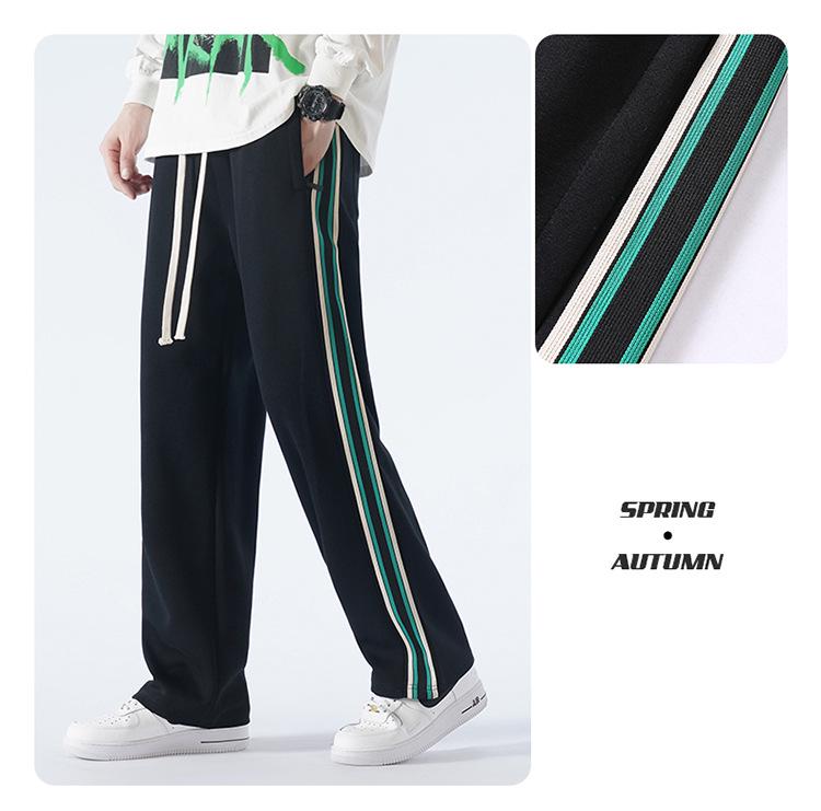 Men's Spring Extra-Long Straight-Leg Sweatpants - Trendy, Loose, Casual American-Style