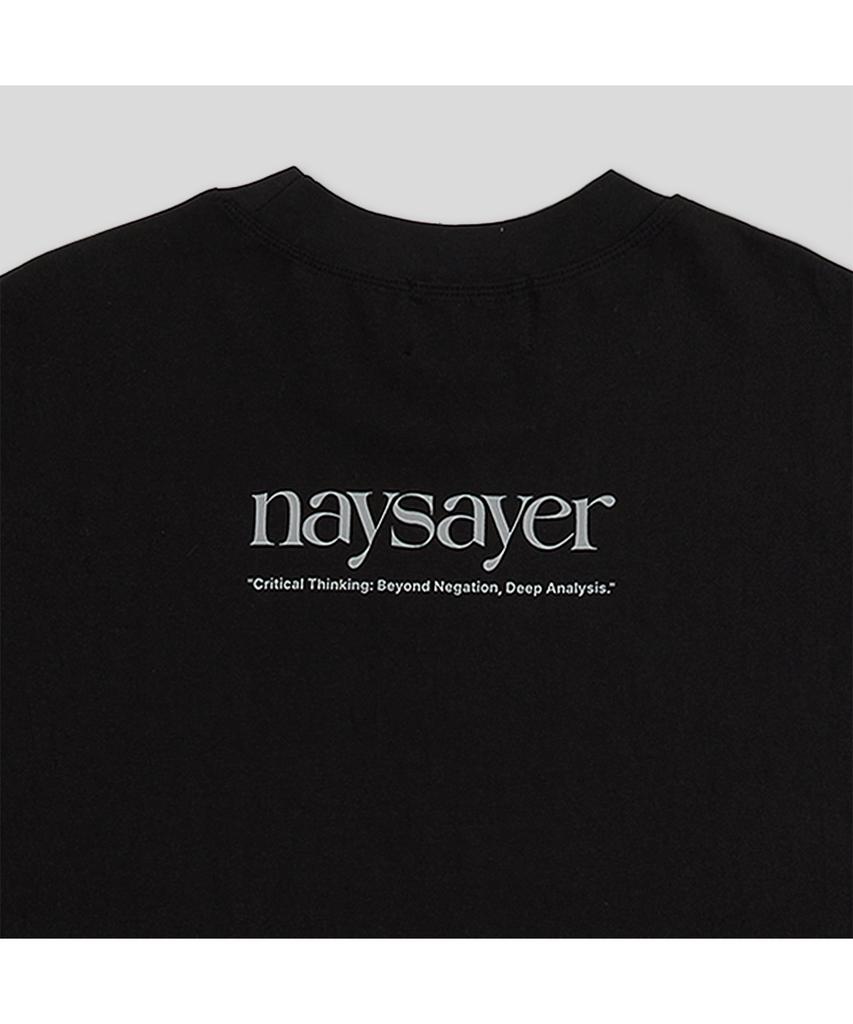 Neiseieo 16-Count Logo Oversized Short Sleeve T-Shirt (Black)