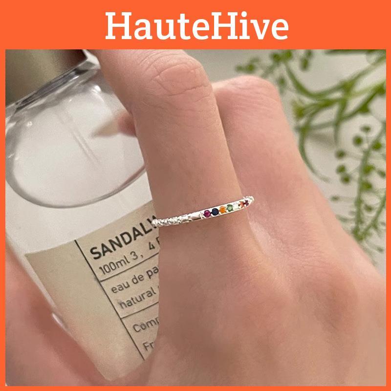 Unique Irregular Shimmering Lava Ring For Women Open Adjustable Fashionable Accessory