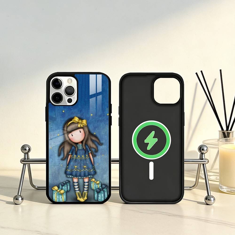 Lovely Santoro G-Gorjuss Series Phone Case For iPhone17,16,15,14,13,12,11 Plus,Pro Max Magnetic For Magsafe Wireless Charging
