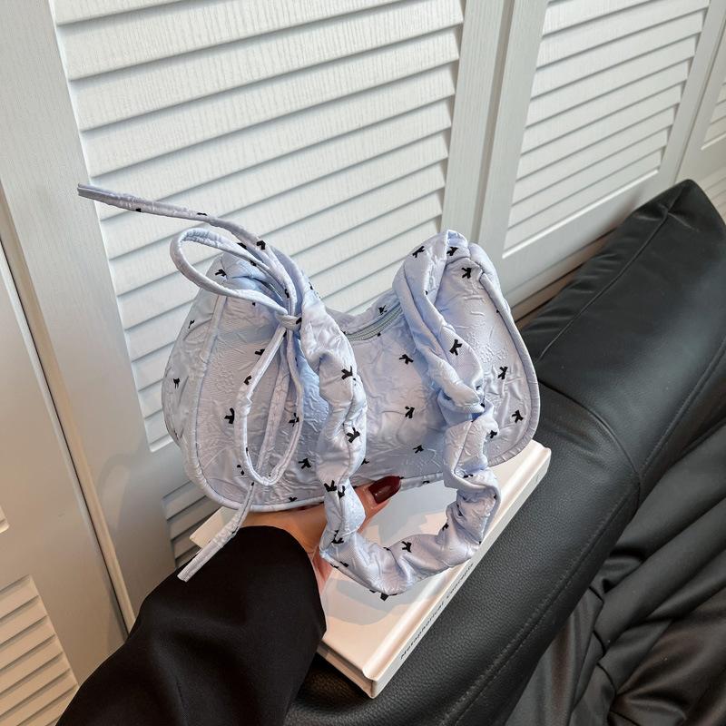 Nischen-Ballettstil-Tasche Damen neue Schleife vielseitige kleine Tasche Mode Pendler Schulter Achseltasche