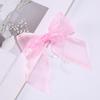 30pcs/bag Gift Wrap Bows With Twist Ties Bow Accessories Party Decor Polyester Bow Pink White 9x12cm