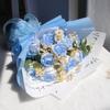 Rose Soap Flower Bouquet Artificial Wedding Flowers Mothers Day Gift Graduation Bouquet with Packing Bag Valentines Gift