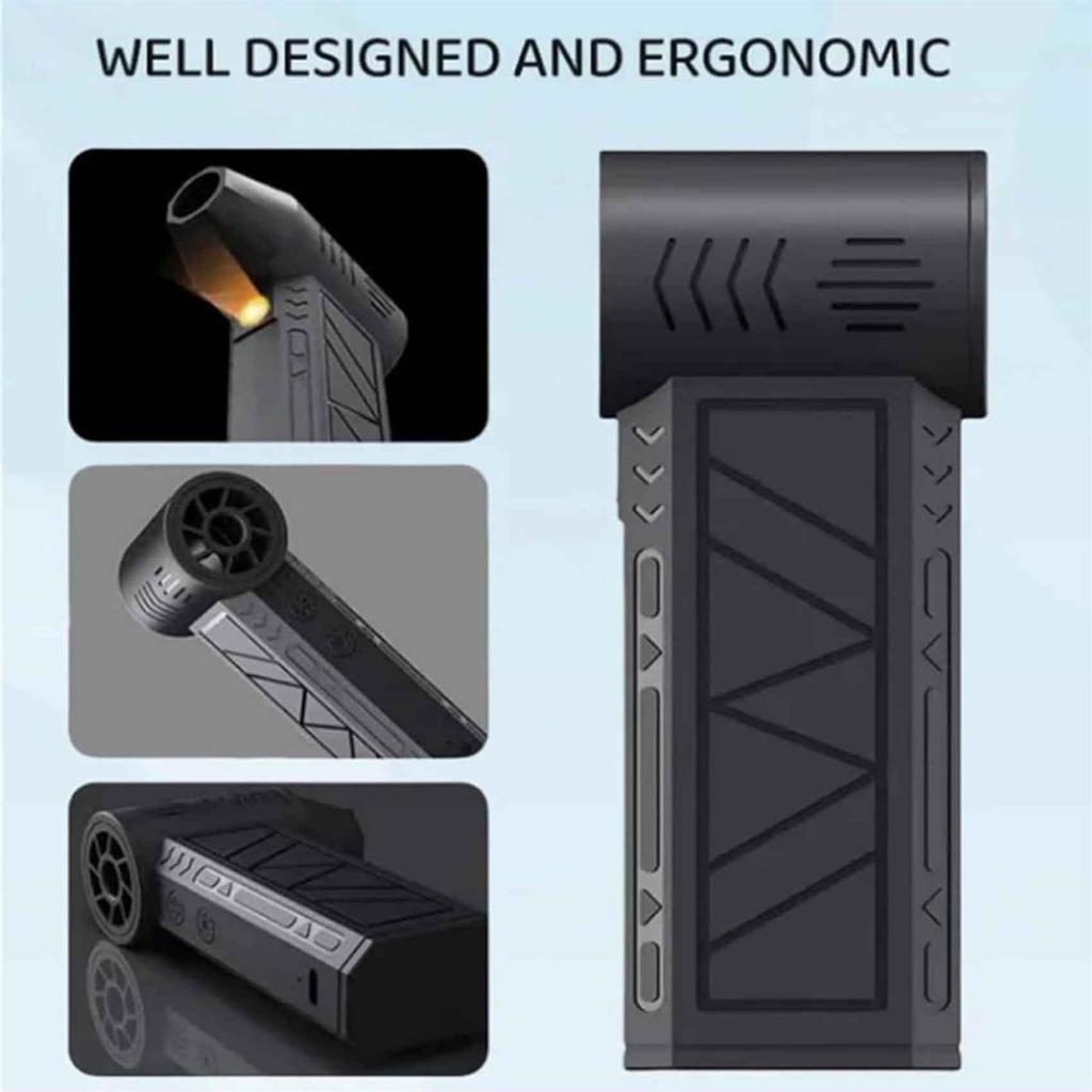 Elektrischer Staubwedel, Gebläse Leistungsstarker Lüfter Bürstenloser Motor USB Wiederaufladbar 130000 Für Computer, Tastatur, Outdoor, Haus und Auto, 4-Geschwindigkeitsmodi