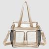 Portable PVC Transparent Shoulder Crossbody Bag Tote Satchel Handbag for Women Lady Large Capacity Clear Bag Waterproof Shopping