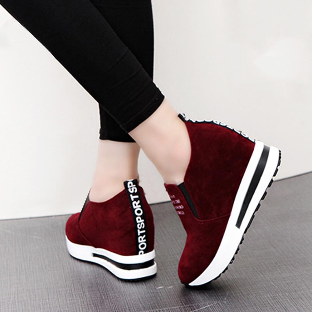 Buy Pair of Shoes Leisure Platform Casual Wedge Heels Women at