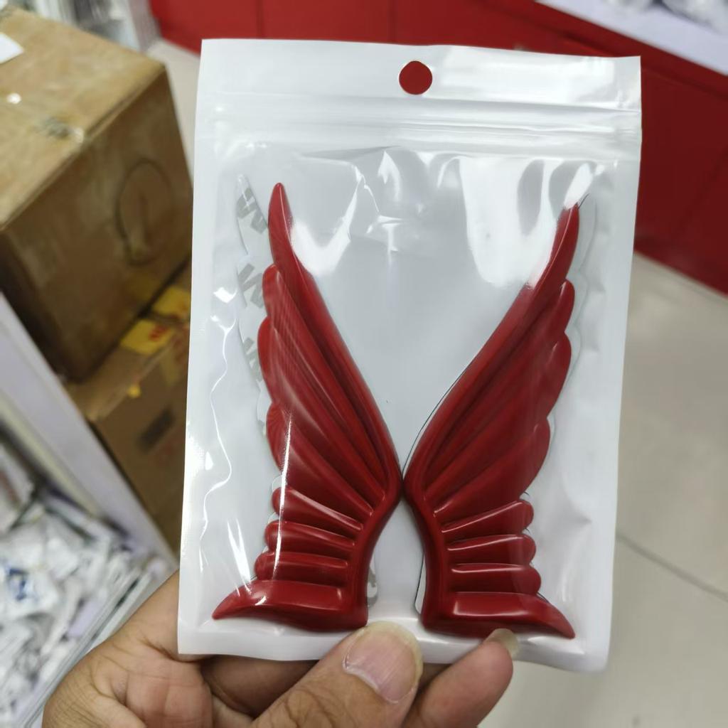 Personalized Wing Shape Car Labeling, Tailgate Angel Wing Three-dimensional Decorative Badge, Modified Car Decoration