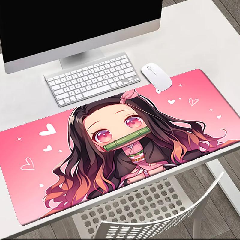 Nightmare Nezuko Slayer Mouse pad Office Desk Mat, Gaming Mouse Pad Mousepad, keyboard pad,Heavy-Duty Non-Slip Rubber Backing, Gift