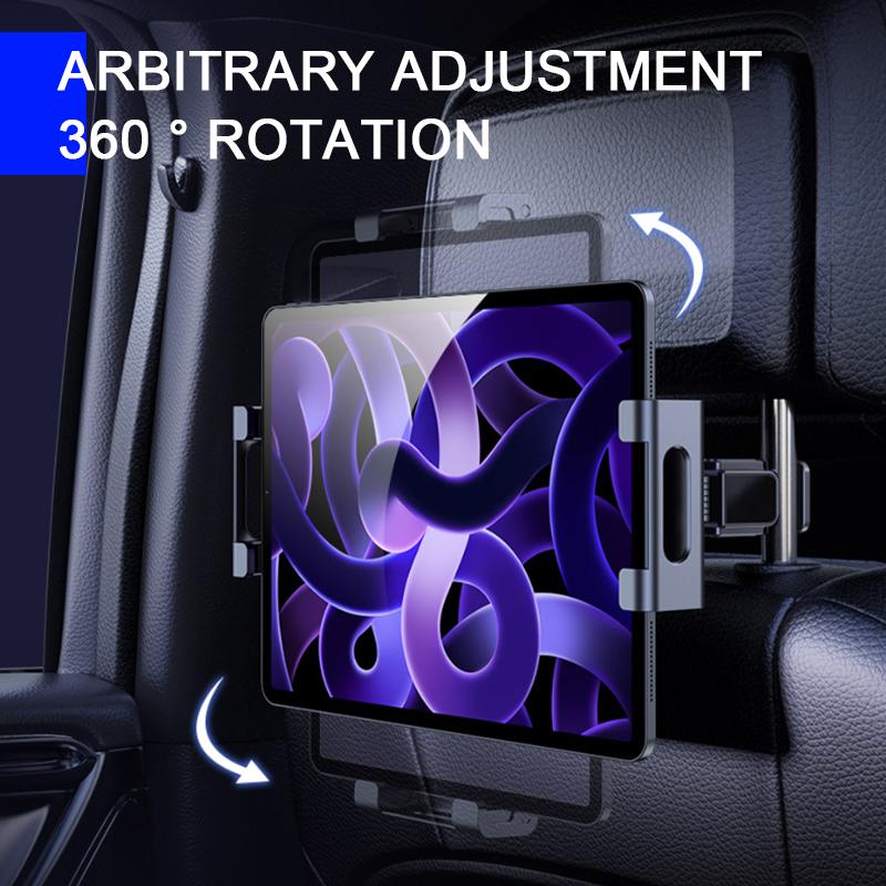 SEAMETAL Car Mounts Holder Interior Seat Back Ipad Holder Phone Support For 4-12.9Inch Car Bracket Auto Cellphone Stand Accessor