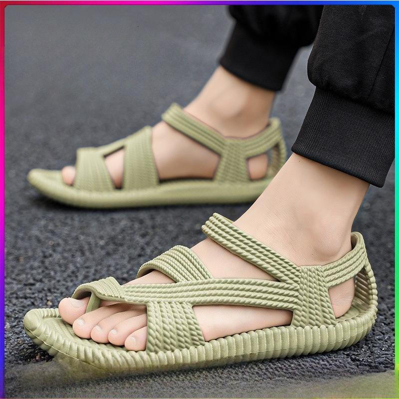 Sandali da Uomo in Paglia Estivi Scarpe Casual da Uomo Personalità Pantofole Resistenti all'Usura per Donne Outdoor Antiscivolo Infradito da Spiaggia