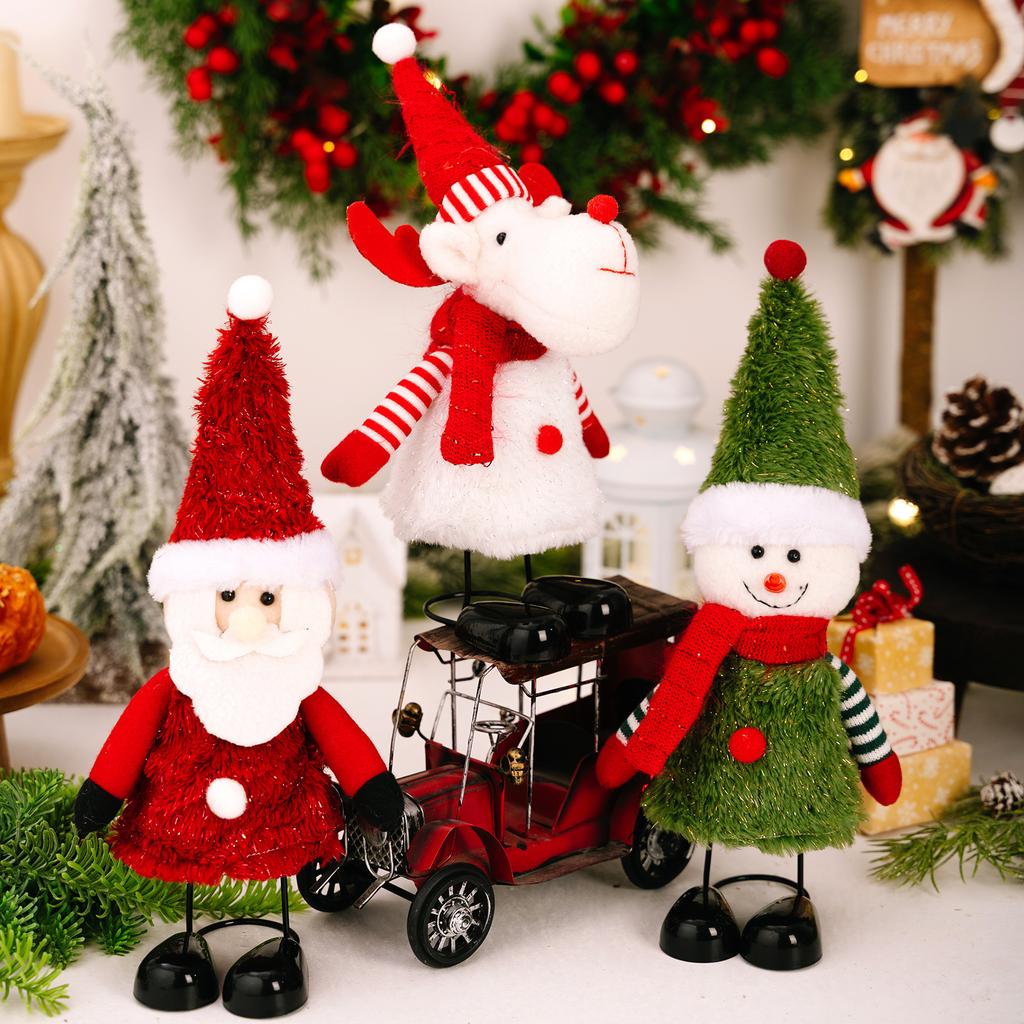 Christmas Decorations Christmas Spring Foot Doll Snowman Ornaments Desktop Decoration