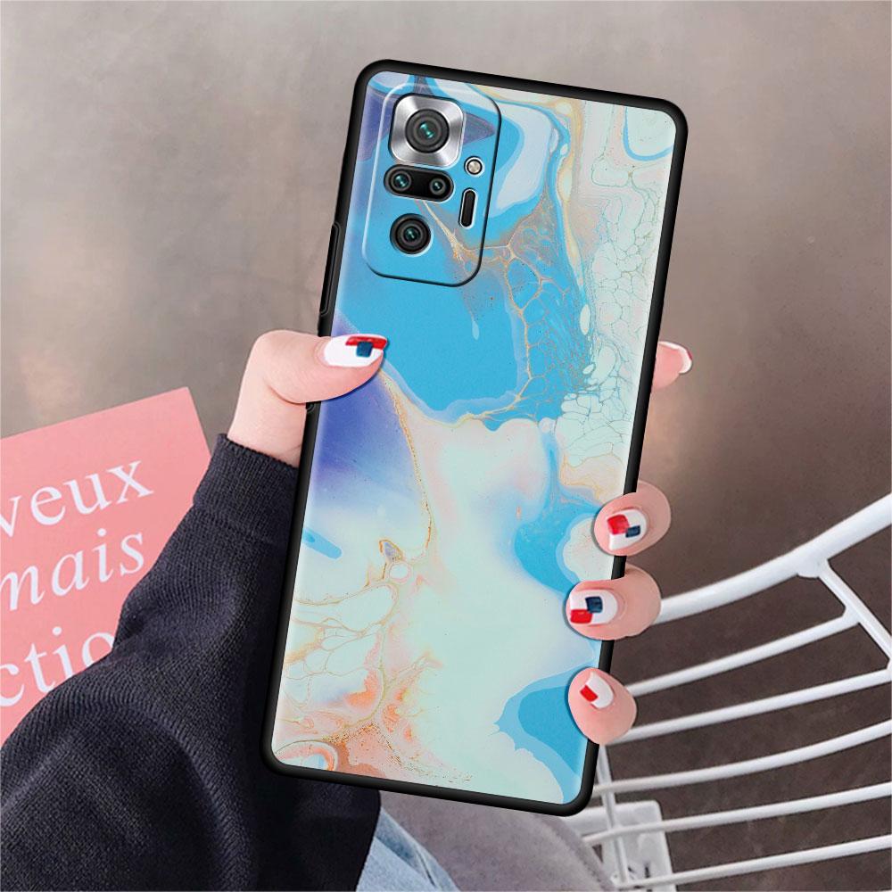 

Чехол для Xiaomi Redmi Note 10 9 11 Pro Мягкий чехол для телефона 10S 9S K40 8 9A 9C 9T 7 10C 8T Силиконовый чехол Мрамор Искусство Эстетика Capa Redmi Note 7