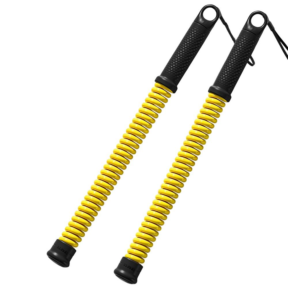2pcs Non-Slip Handle Cordless Battle Rope Portable Ergonomic Grip Strength Training Bar Soft Rubber Head Heavy Duty