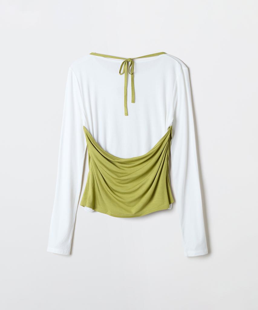 Seupao Halter Neck Layered Long Sleeve Tee_Splwg23G03
