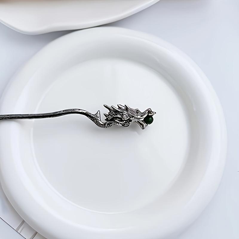 Flying Dragon Playing Pearl New Chinese Retro Women's Alloy Hairpin Niche Design Simple Modern Cheongsam Personalized Headwear