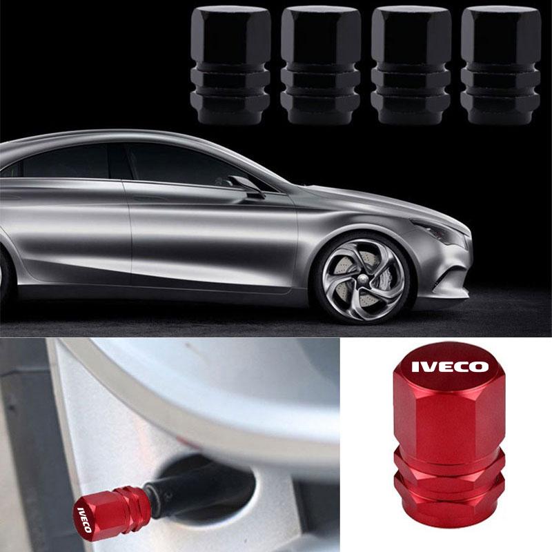 Aluminum Car Tire Valve Caps Hex Alloy Tyre Valve Airtight Cover Waterproof Dust For Iveco Daily IV V VI Van EcoDaily Accessorie