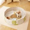 Hyindoor Foldable Pet Pool, No Inflation Required, 8020cm, for Dogs and Cats, Water PlayShower, Heat Protection, Easy Storage, Vinyl Pool for Home