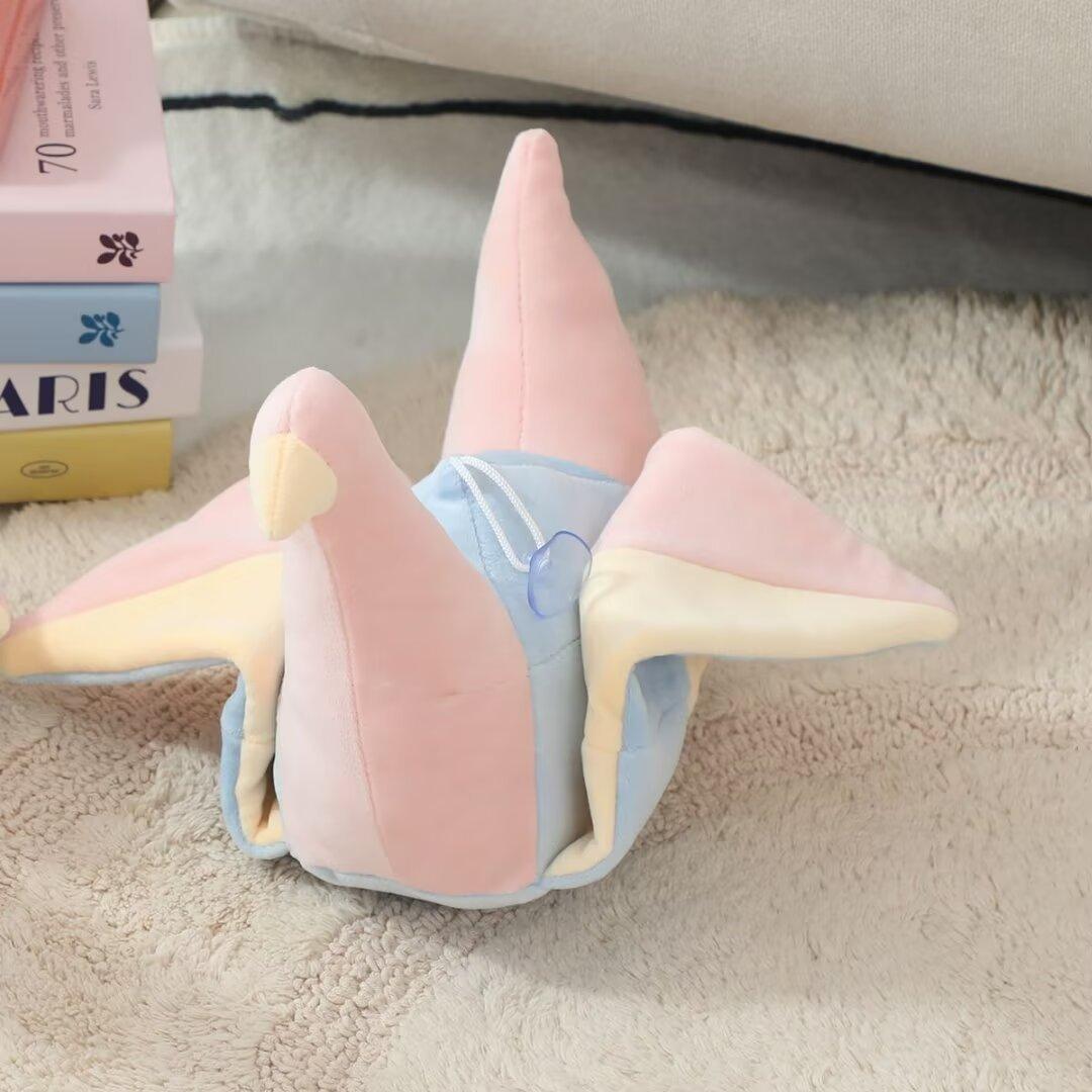 

Cartoon Creative Paper Crane Doll Plush Toy Doll Pillow Bird Doll Ornament Photo Props 22*22cm 0.15kg