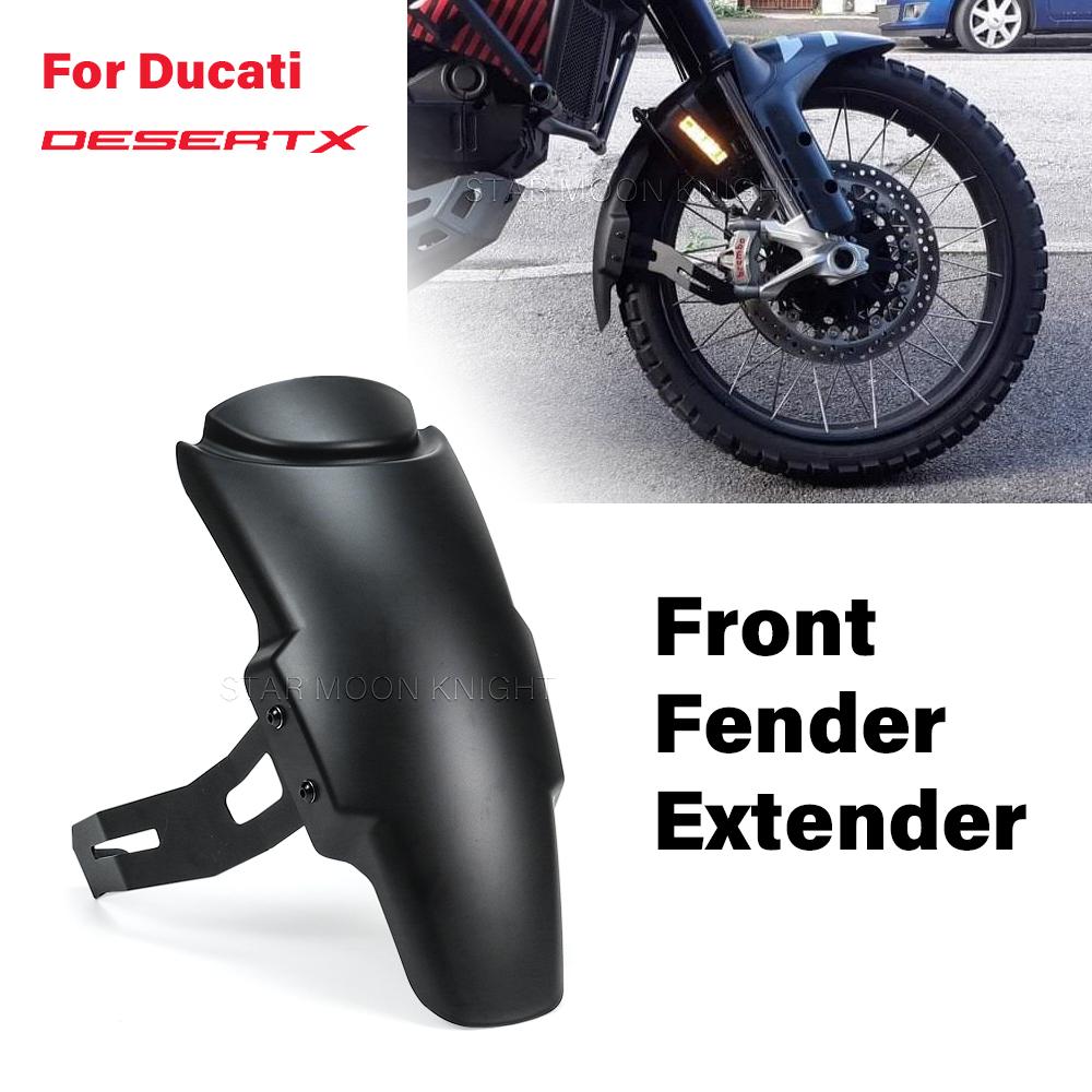 ABS Mudguard Fairing Front Fender Extender For Ducati Desert X DesertX 2022 2023 - Moto Fender Extension Motorcycle Accessories