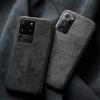 Розкішний чохол з алькантари для Samsung Galaxy S20 FE S25 Ultra S26 S24+ S23 S22 S21 Plus Note 20 Шкіряний чохол для телефону з замші