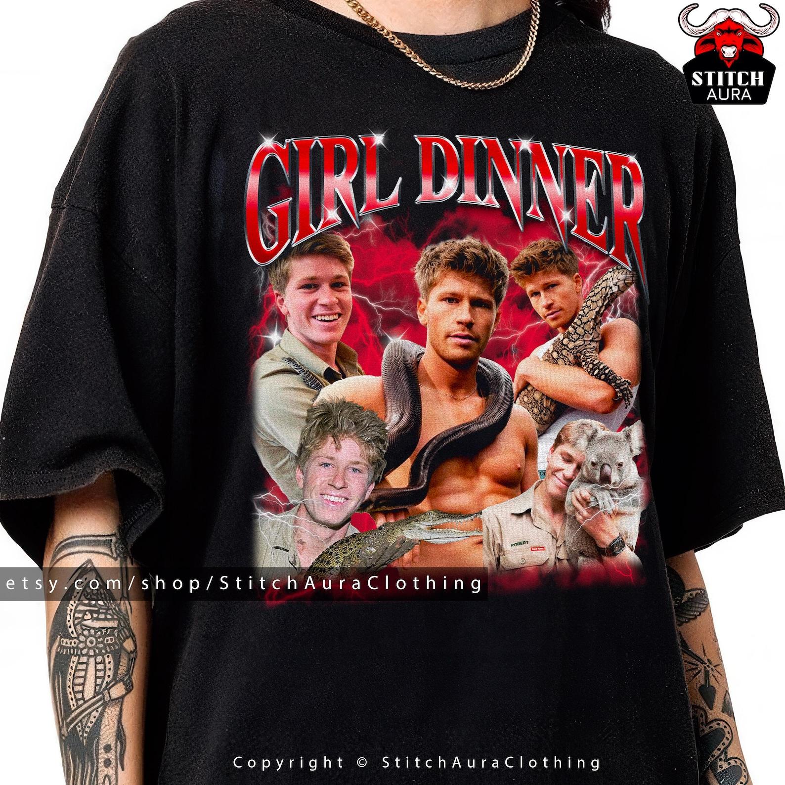 Robert Irwin Girl Dinner Bootleg Shirt Gift For Man,Zookeeper Tee,Koala T-shirt Jungle,Vintage Robert Irwin Fan Gift,Robert Irwin Wildlife XL
