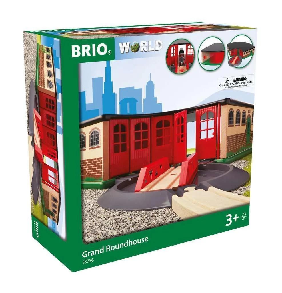 BRIO 33736 Grand Roundhouse Wooden Railway Train Garage Station Japan brand