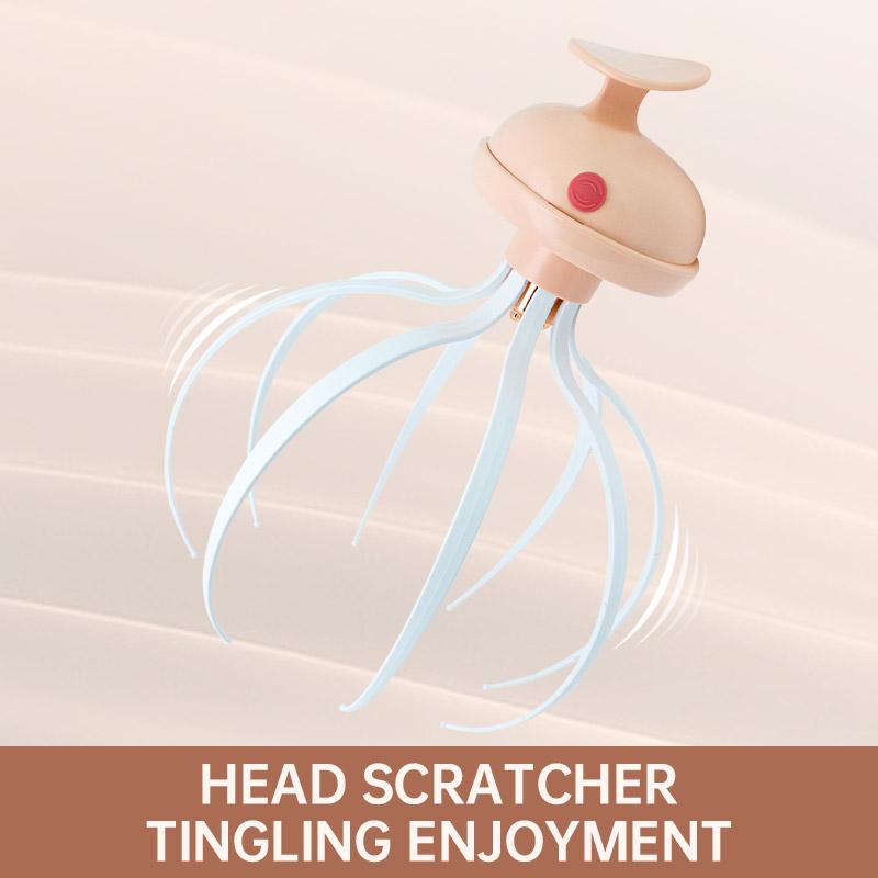 Hair Scalp Massager Shampoo Brush Deep Relaxation Hair Stimulation and Stress Relief Manual Silicone Hair Shower Cleansing Brush розовый