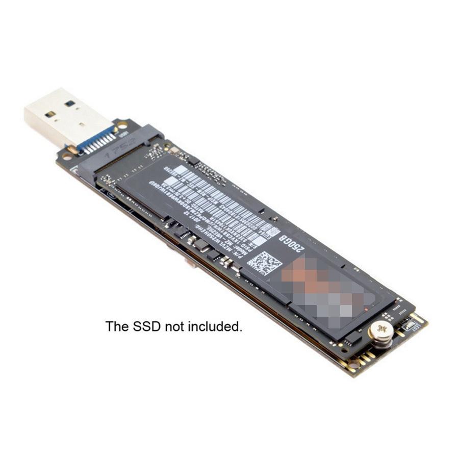 M.2 NVME SSD To USB3.1 Adapter Card PCI-e To USB-A 3.0 10Gbps For 2242/2260/2280