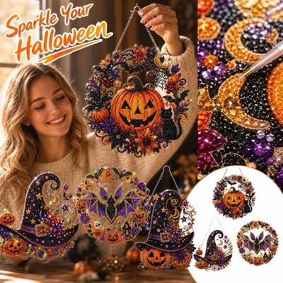 Halloween Painting Set for DIY Projects – Halloween-Themed Kit with Pearls and