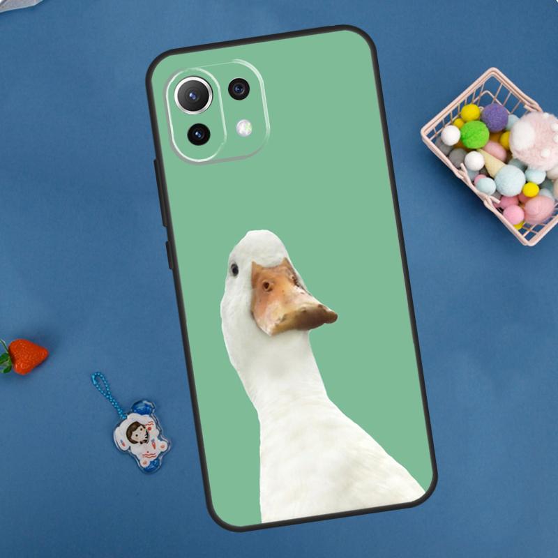 Cute Cartoon Duck Case For Xiaomi 11T 12T 13T 14T Pro 13 14 15 Ultra POCO X7 Pro X3 X5 X6 M6 F5 F6 Pro Cover
