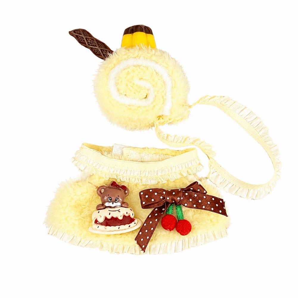 Multicolor Mini Hairy Dress Set 10cm Doll Replacement Outfit Cute Doll Clothes Changing Dress Game
