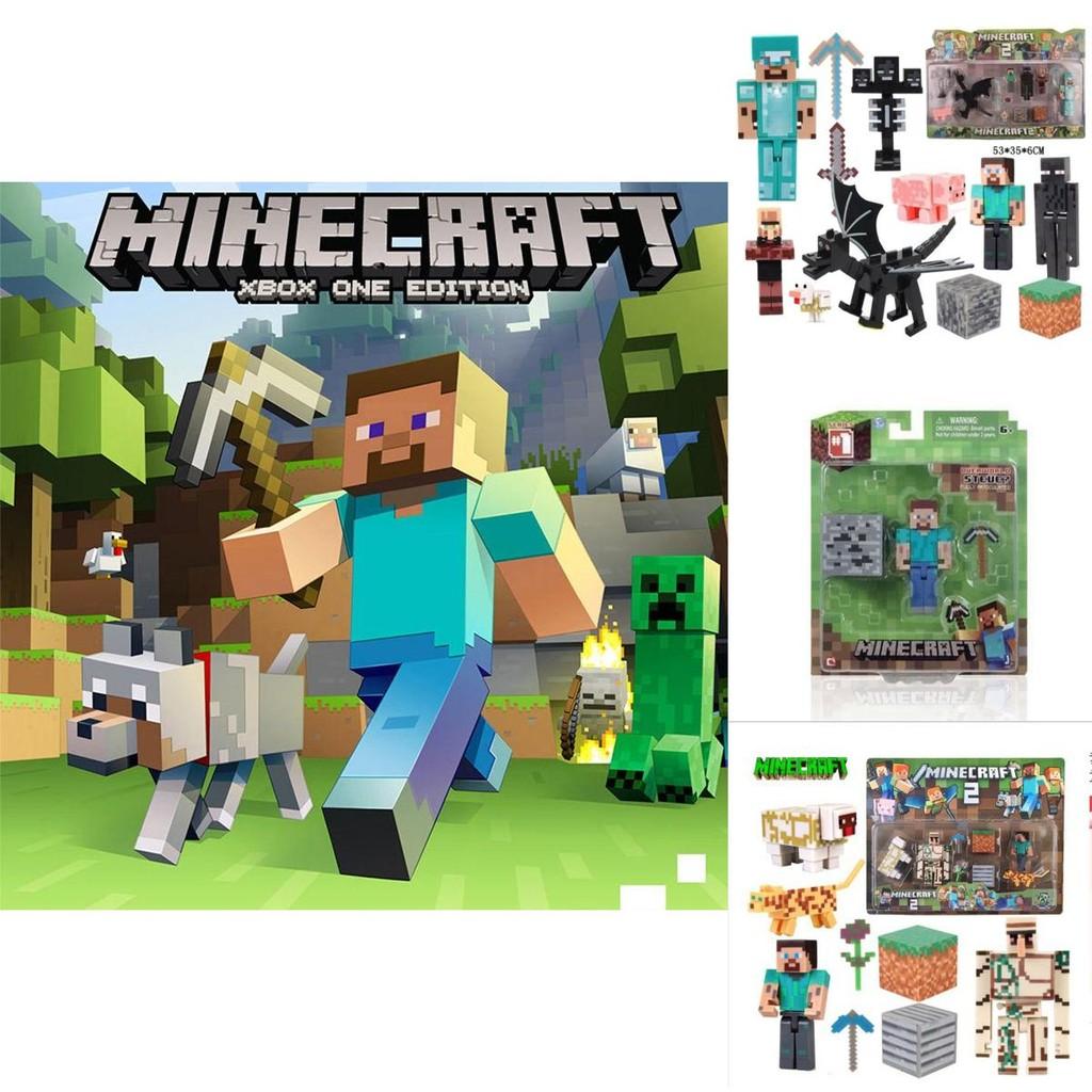 Minecraft Puzzle Action Figures Collection High-quality Home Decor And Gift For Gamers