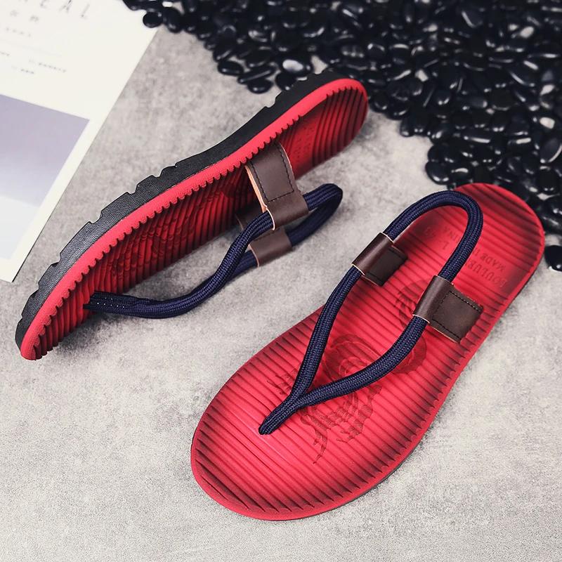 Fashion Men's new flip flops super comfortable and fashionable men's flip flops summer beach flip flops men's fashionable breathable