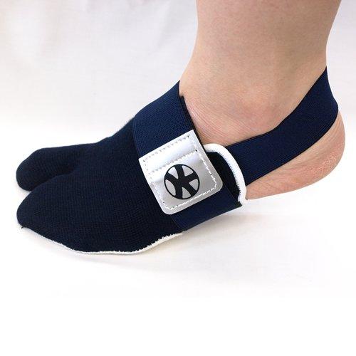 Kendo Tabi-style Supporter (Canvas Bottom, For Competition) (LL (Circumference 27cm and up), Left Foot)